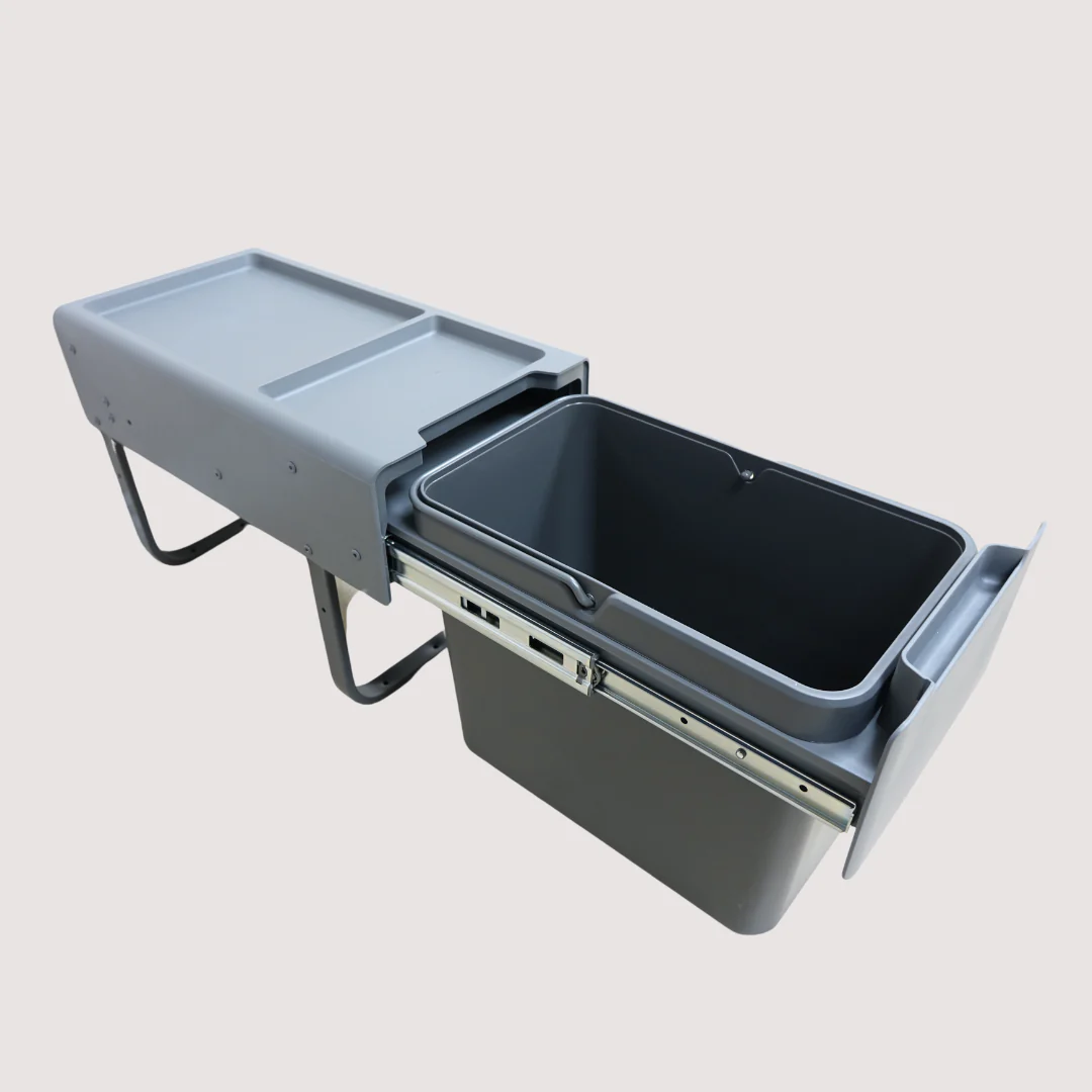 Waste Bin Soft Close Bottom-Mounted Minimum Opening:10½" - WB-UD1213